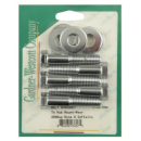 GW, Pulley Schrauben Kit für die hintere Riemenscheibe, Sechskant, verchromt